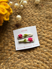 Blossom - Embroidered Hair Pin