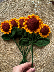 Crochet Sunflowers