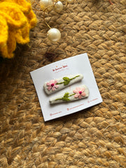 Blossom - Embroidered Hair Pin