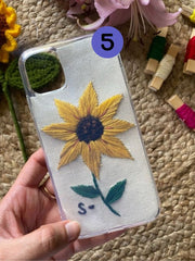 Sunflower - Embroidered Mobile Cover