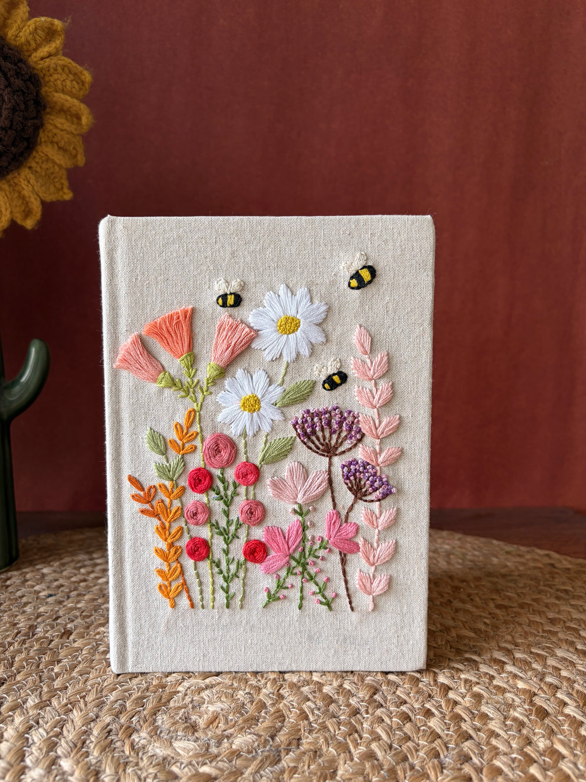 Stories In Bloom - Hand Embroidered Journal