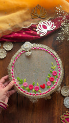 Hoop Embroidered Channi - Karwachauth Special