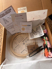 Initial Letter Embroidery DIY Kit
