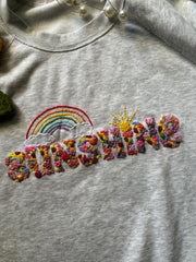 Sunshine Floral Embroidered Sweatshirt