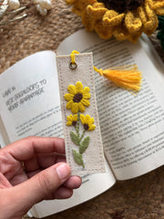 Sunflowers Bloom - Embroidered Bookmark