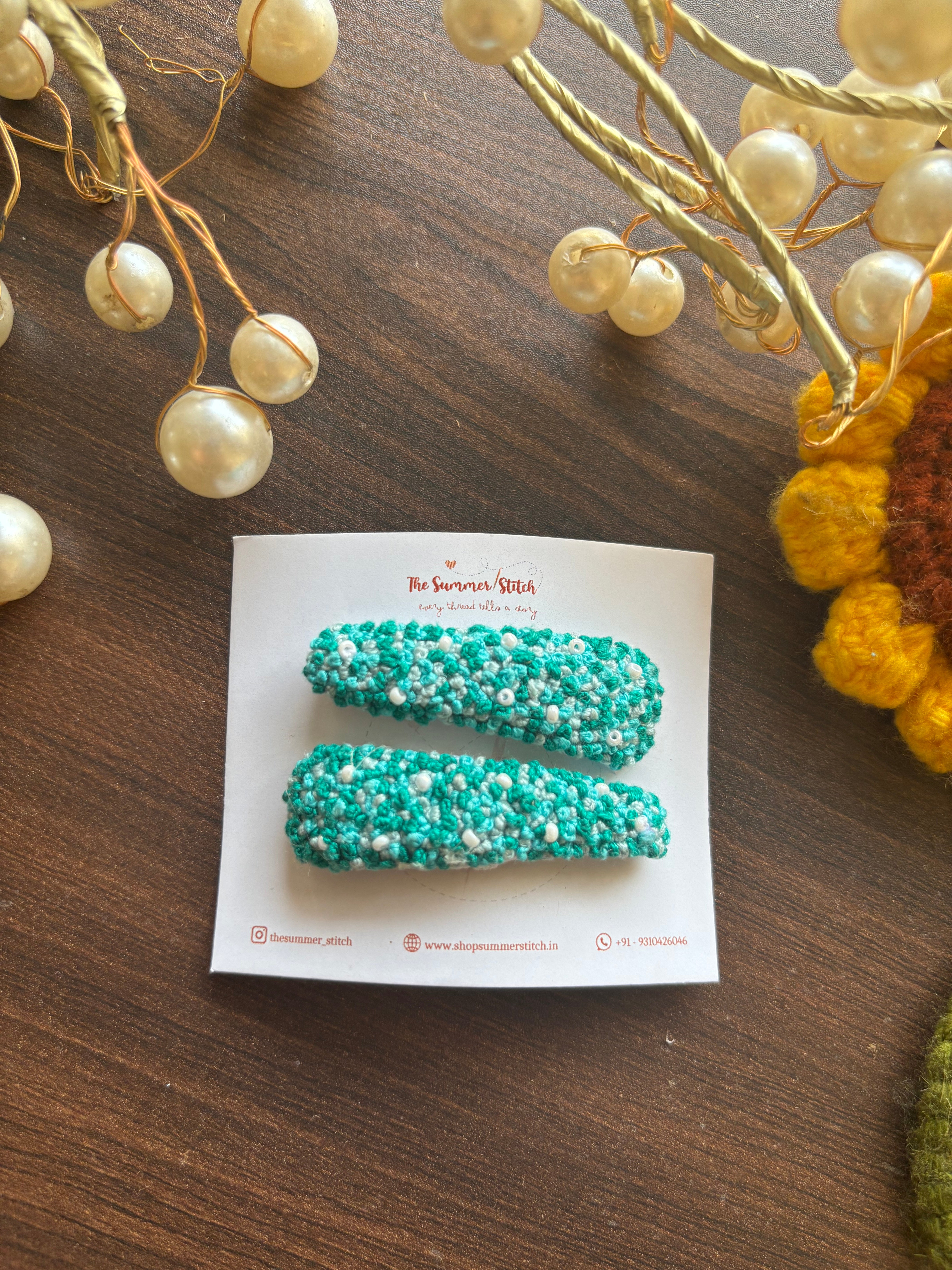 Colorful Dream - Embroidered Hair Pin