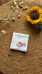 Couple Initial Name Hanky