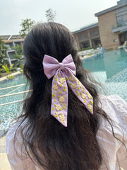 Lavelle 💜-  Embroidered Bow