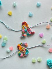 Initial - Hand Embroidered Rakhi