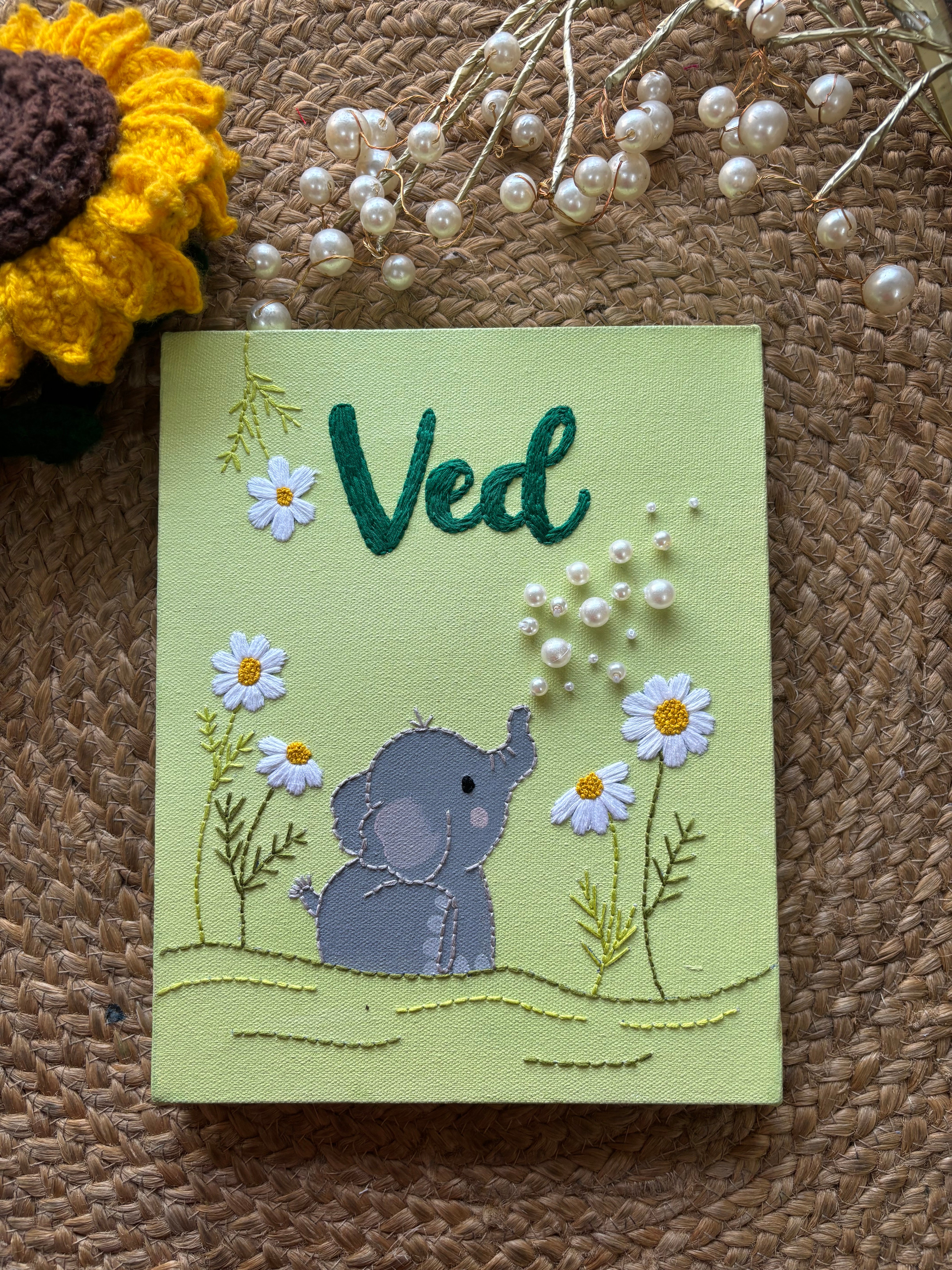 Elephant - Name Canvas