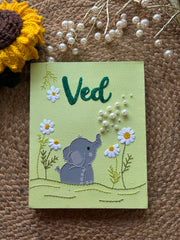 Elephant - Name Canvas