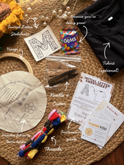 Initial Letter Embroidery DIY Kit