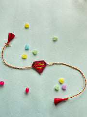 Superman - Hand Embroidered Rakhi