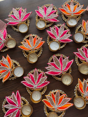 Blooming Glow Diya Holders - Diwali Decoration