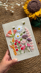 Stories In Bloom - Hand Embroidered Journal