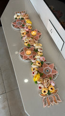 Table Runners with Tea Light  - Diwali Decoration