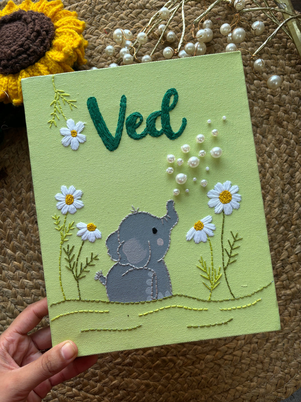 Elephant - Name Canvas