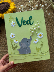 Elephant - Name Canvas