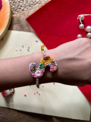 Initial - Hand Embroidered Rakhi