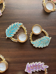 Leaf Diya Holders - Diwali Decoration