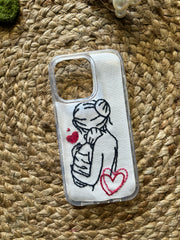 Mother's Love - Embroidered Mobile Cover