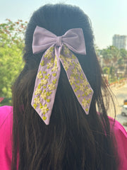 Lavelle 💜-  Embroidered Bow