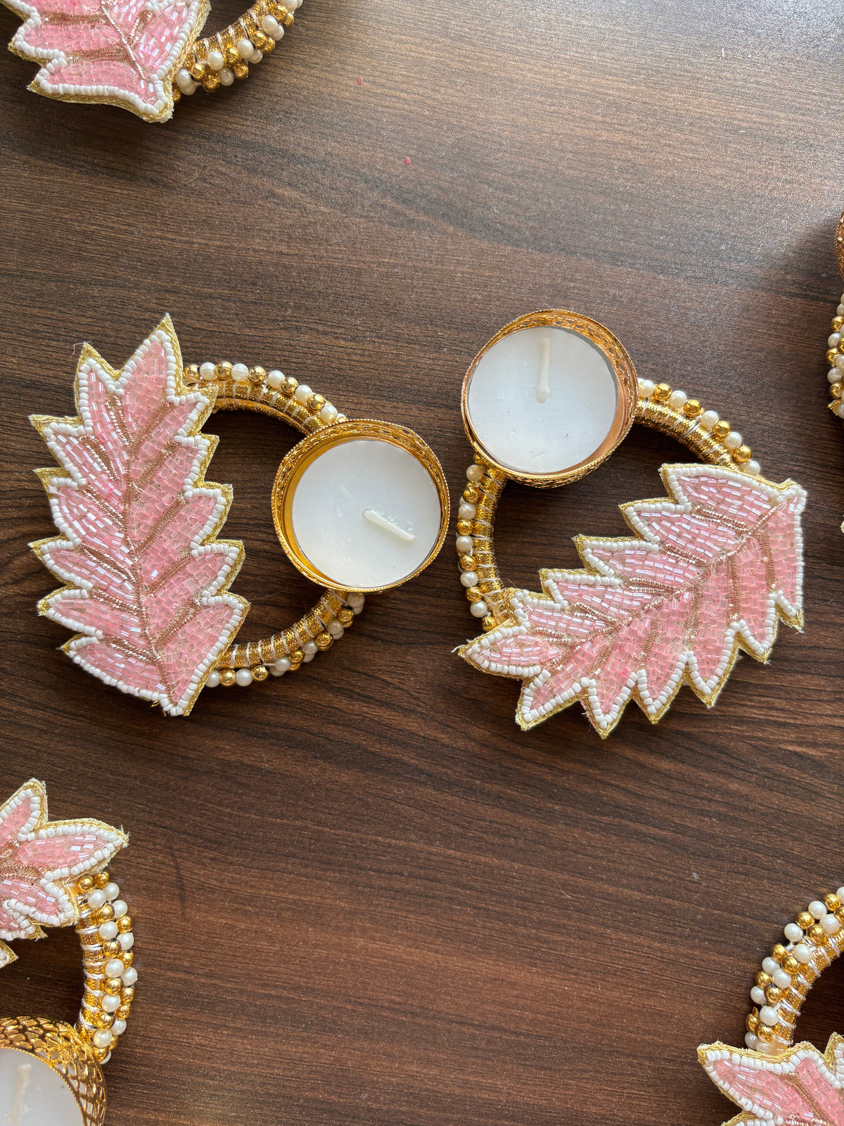 Leaf Diya Holders - Diwali Decoration