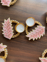 Leaf Diya Holders - Diwali Decoration