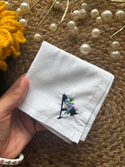 Small Initial Customised Hanky
