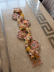 Tara Table Runner with Diya Holder - Diwali Decoration