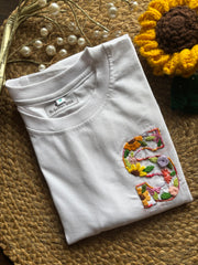 Customized Embroidered T-shirt (florals)