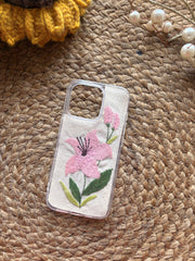 Lily - Embroidered Mobile Cover 💐