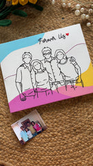 Personalized Family Portraits - Customised Background