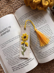 Sunflowers Bloom - Embroidered Bookmark