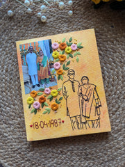 Photograph & Embroidered Portrait Canvas