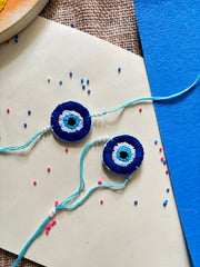 Nazar - Hand Embroidered Rakhi and Lumba