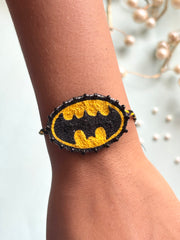 Batman - Hand Embroidered Rakhi