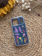 Night Bloom - Embroidered Mobile Cover