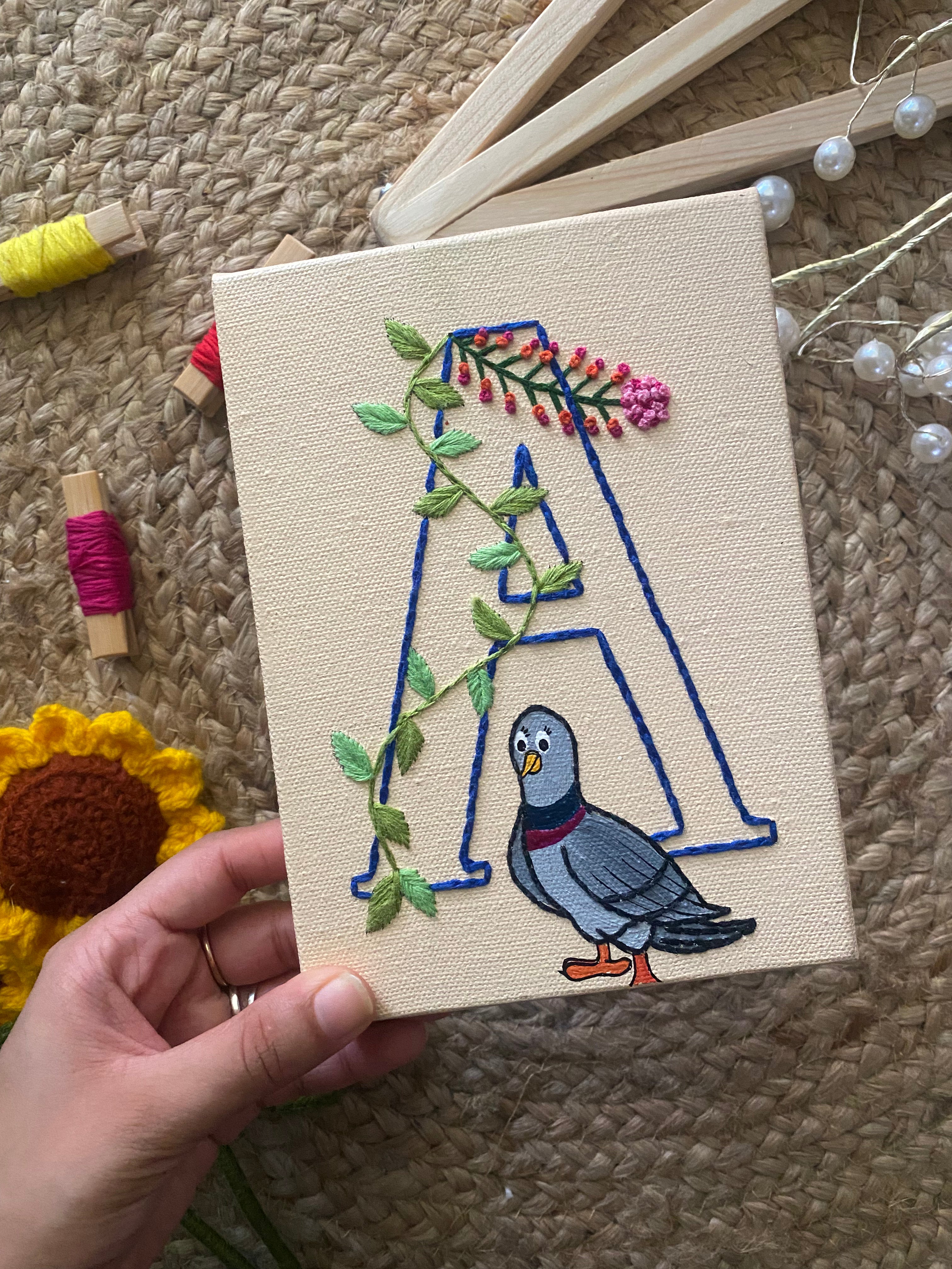 Kids Name Initial Canvas - Mini