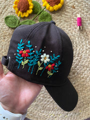 Colorful Daisies Florals - Embroidered Cap