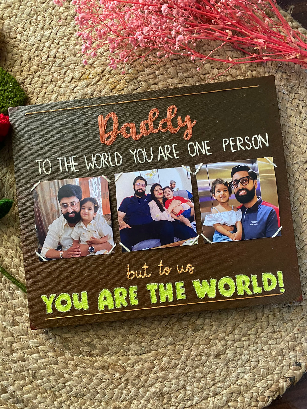 Daddy - You're the world - Canvas Photo Frame