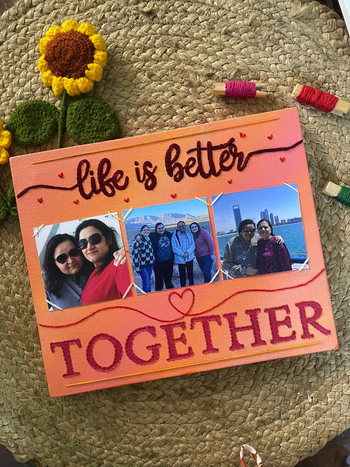 Family - Life is Beautiful! - Canvas Photo Frame