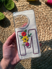 Name Initial - Embroidered Mobile Cover