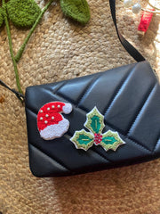 Christmas Embroidered Brooches