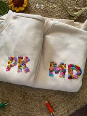 Customized Embroidered Sweatshirt - Initials