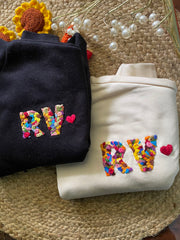 Customized Embroidered Sweatshirt - Initials