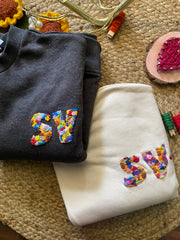 Customized Embroidered Sweatshirt - Initials