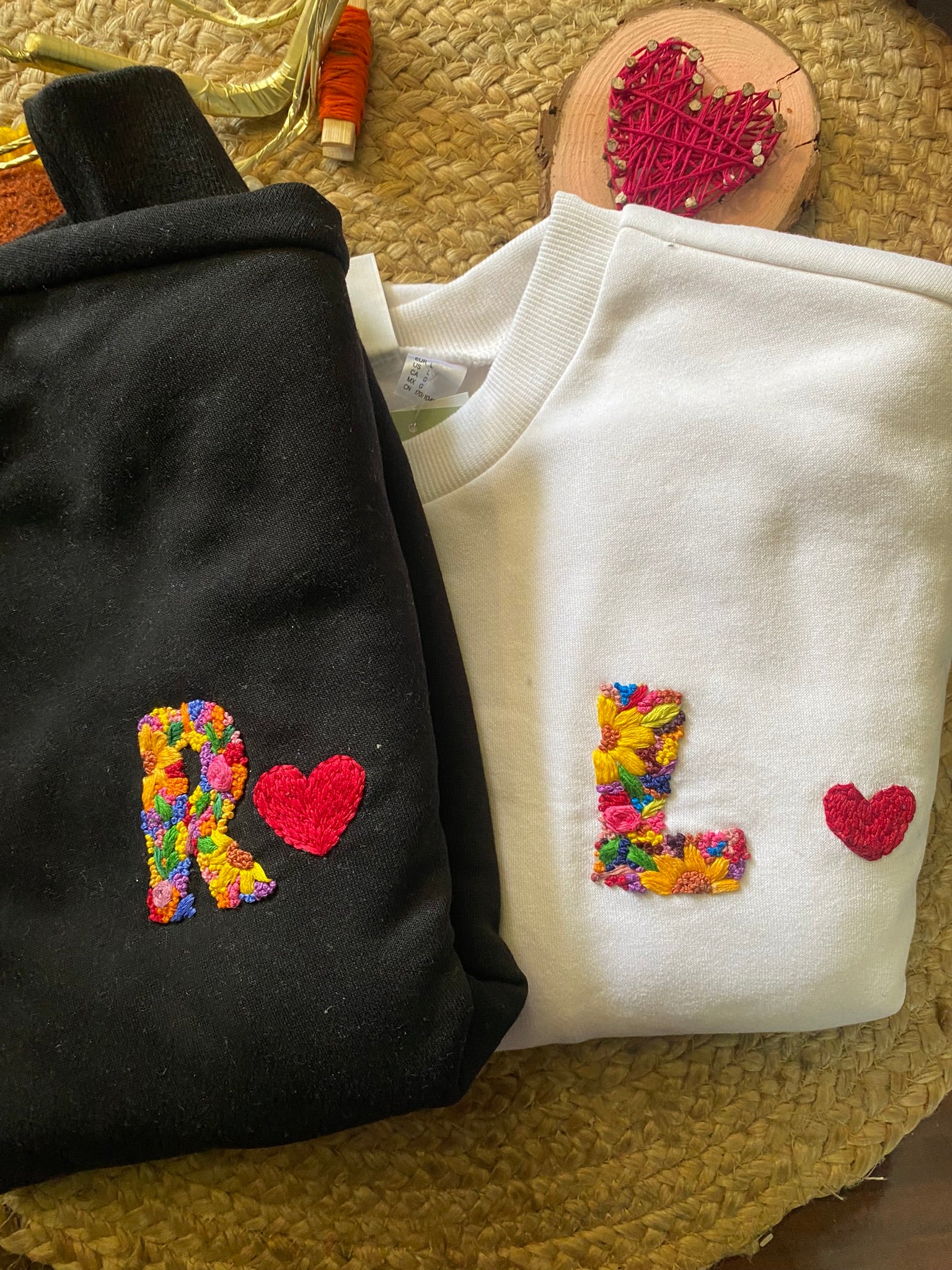 Customized Embroidered Sweatshirt - Initials