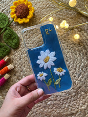 Lazy Daisy - Embroidered Mobile Cover