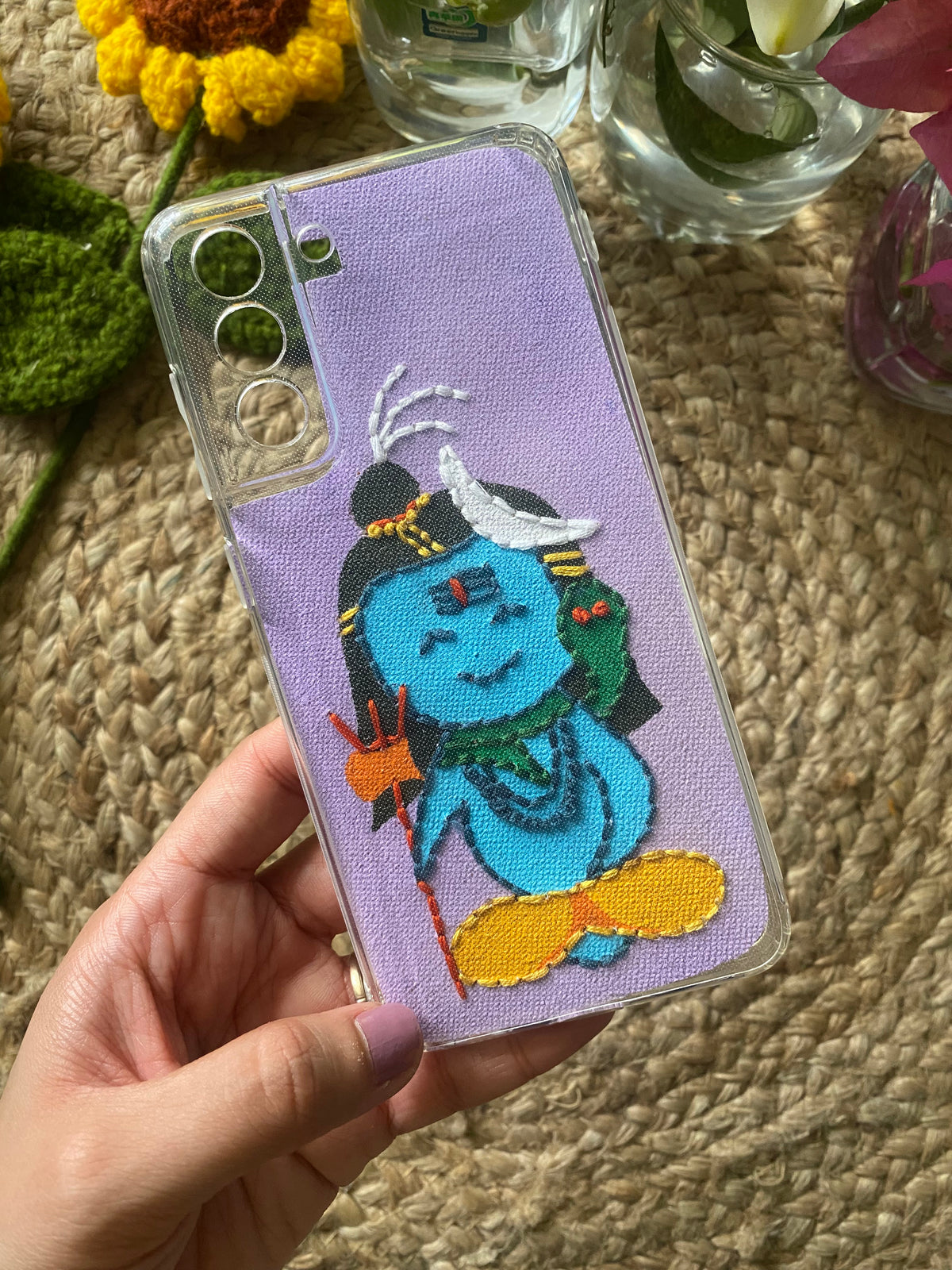 Lord Shiva - Embroidered Mobile Cover